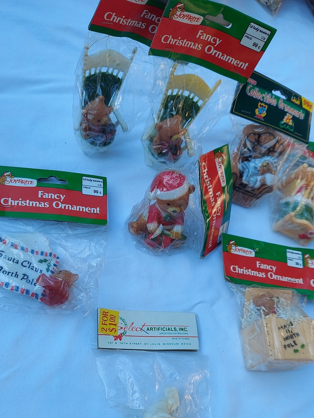 Holiday Bear Ornaments Set